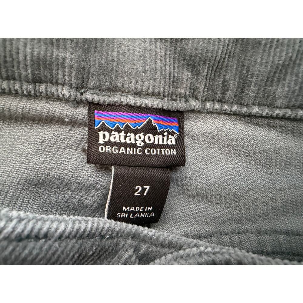 Patagonia Womens Fitted Corduroy Pants Organic Cotton Gray Blue Size 27 - Picture 5 of 9